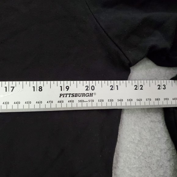 VINTAGE Tribal Gear Men Sweatshirt Large Black Hoodie Logo Embroidered Full Zip - Picture 5 of 13